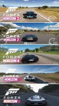 Evolution In Forza Horizon 2-3-4-5-6- #shorts #gaming #forzahorizon5 #racinggames #fh6 #comparison