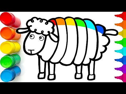 How to Draw a Cute Sheep | Easy Step by Step Drawing Animal Tutorial for Kids