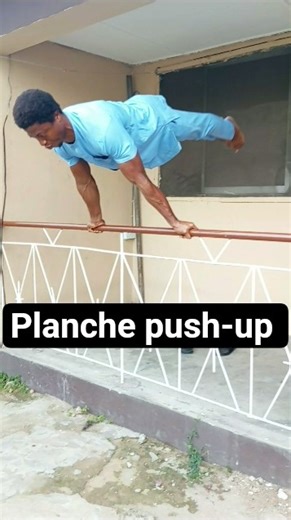 Calisthenics: planche push-up on an horizontal bar #calisthenics #fitness #shorts #viral #timitelo