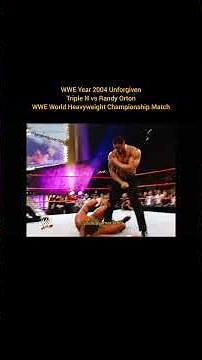 WWE Year 2004 Unforgiven Triple H vs Randy Orton WWE World Heavyweight Championship Match