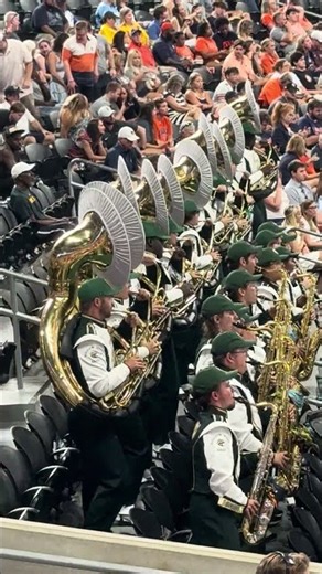 Baylor University Band dancing to “Word Up” at Auburn game on September 5, 2026 in Atlanta, Georgia