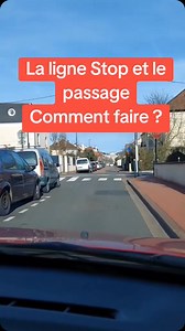 La ligne stop et le passage comment faire ? #codedelaroute #permisdeconduire #permis | Permis Malin Bordeaux