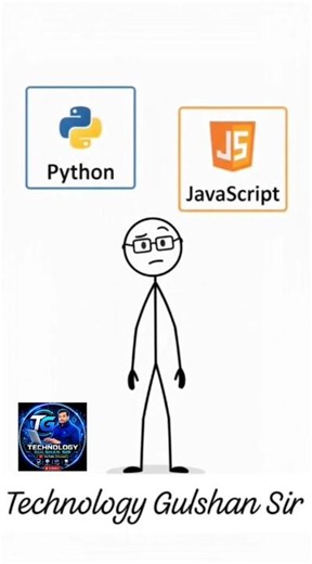 Python and JavaScript : Coding | By Gulshan Sir | gk #coding #python #javascript #shorts #video