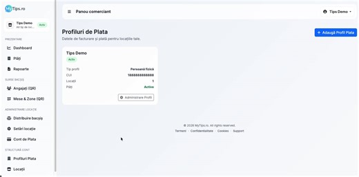 Cum îți creezi cont MyTips pentru companie și accepți bacșiș digital