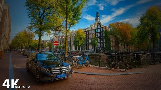 Walking Tour of Amsterdam City Centre – Netherlands (4K)