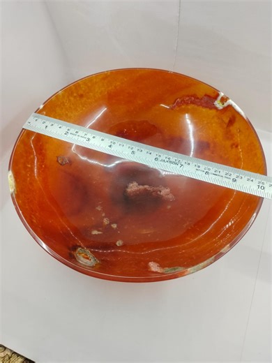 Red Onyx Bowl Hand Polished Red - Crystal Decor, Healing Stone - Etsy