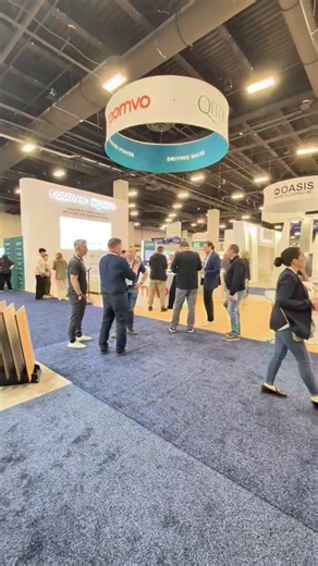 QFloors Flooring Software on Instagram: "Day 2 at TISE and the energy is high! We’re showing retailers how QFloors handles the heavy lifting of your business, while our partnership with Roomvo makes the selling process faster than ever. Stop by to see how our technology works together to engage shoppers, speed up decisions, and keep your inventory and accounting perfectly in sync. Not at the show? We’ll bring the booth to you. 👉 Schedule a call here: https://tinyurl.com/59d8reck #TISE2026 #QFlo