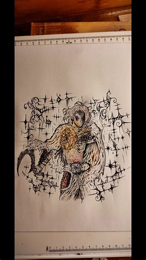 drawing a Dark wizard 👑🪄✨#drawing#wizard#king#art