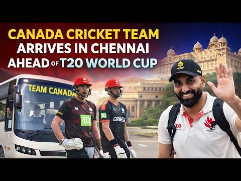 Cricket Canada Touches Down First | Team Canada Arrives in Chennai Ahead of T20 World Cup 2026