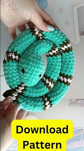 How to Crochet a Colorful Snake Amigurumi Toy | Step-by-Step Tutorial