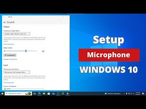 How to Set Up Microphone/Headset on PC Windows 10