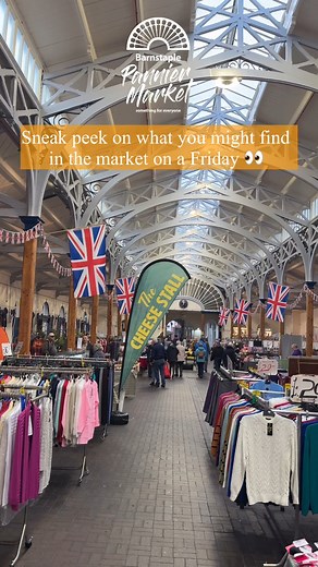 Sneak Peek! 🌟 Here’s a glimpse of what you might find at the market today (Friday)! From arts and crafts to stylish clothes, colourful plants, and tasty treats, there’s something for everyone to enjoy! 🛍🌿🍪 Join us from 9am to 4pm and experience the fun of shopping local with unique stalls and friendly faces. Please note: this is a typical Friday selection, stalls and traders may vary week to week. | Barnstaple Pannier Market