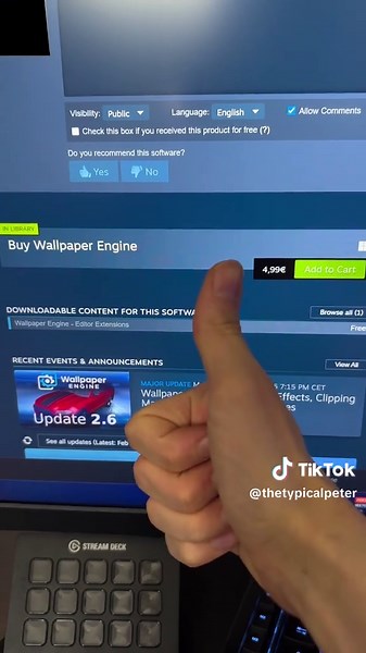 Make your desktop look INSANE 🤯 #fy #fyp #techtok #techtoktips #gamingpc #pcgaming #typicalpeter