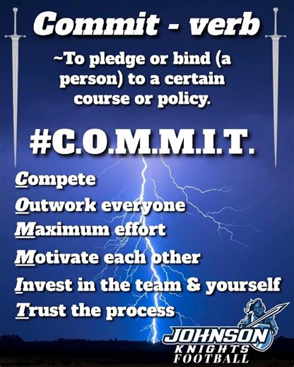 #COMMIT What does it mean to commit to something?