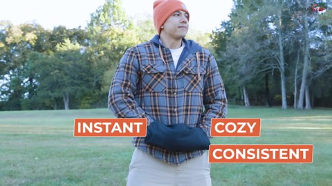 Electric Heated Hand Warmer Pouch – Portable, Up to 200°F Heat – Ideal for Camping, Hunting, Football, Golf, and Cold-Weather Sports – Compact, Water-Resistant, Durable