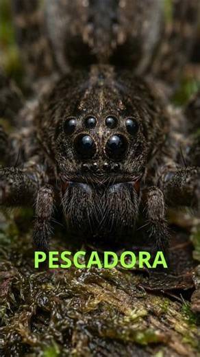 Aranha Pescadora Dolomedes 🕷️ - #aranhas #entomologia #insetos #curiosidades #fatoscuriosos