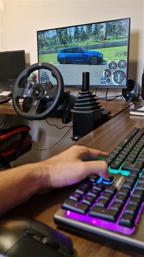 testando novo setup #g920 #Logitech #g29 #g923 #simulator #pcgamer
