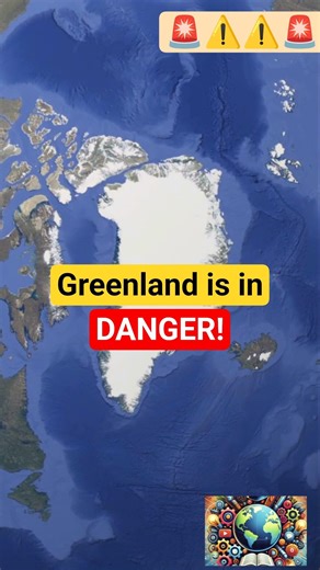 Greenland is in DANGER! #greenland #geographyfacts