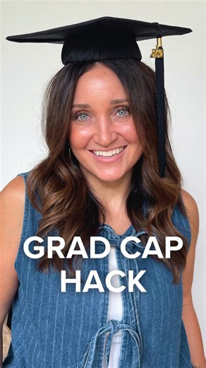 Cute Girls Hairstyles | 🚨Graduation cap hack🚨 LOVE this hack for saving the hairstyles or curly/coily hair! 🎓 #graduation #cap #hair #hack #diy #hat #school... | Instagram