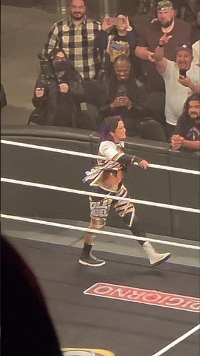 Bayley entrance at WWE Monday Night Raw in San Antonio TX