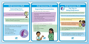 Deaf Awareness Week Display Posters