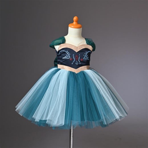 Teal Tutu Princess Dress for Girls, Kids Party Dress, Flower Girl Dress, Layered Tulle Toddler Dress, Birthday Outfit - Etsy