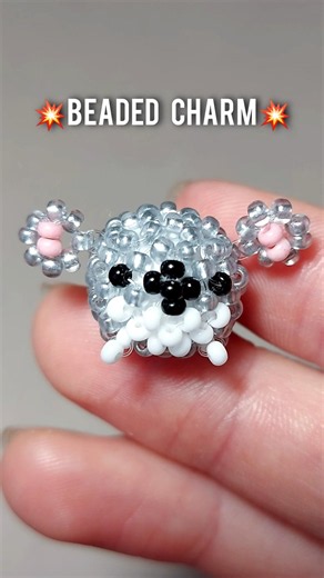 Beaded animal keychain Beads jewelry making #beads #keychain #crafty #amigurumi #preppy #diycrafts
