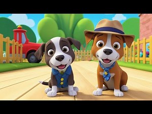Dog Becomes a Detective | 3D Animated Nursery Rhyme for Kids