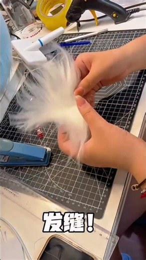 fursuit head detailed tutorial with special touch #furry #fursuit #therian #cosplay #shortsfeed