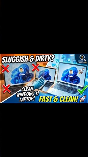 How to Clean Windows 11 Laptop in 30 Secs! ⚡ #Shorts