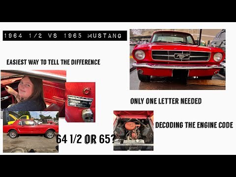 64 1/2 or 65 Mustang? Easiest way to tell the difference.