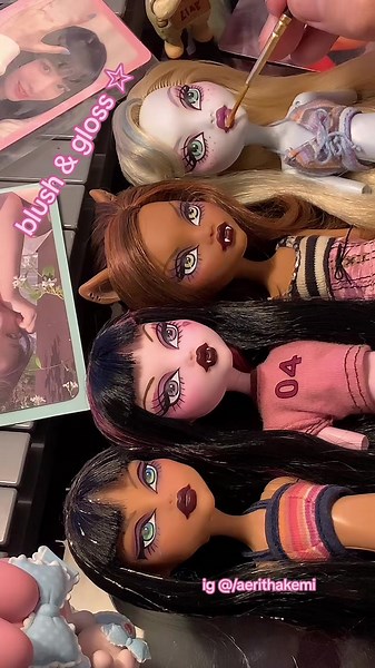 Stunning Doll Repaints with Blush & Gloss | Monster High