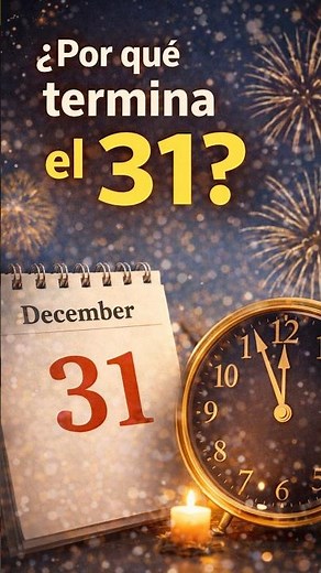 ¿Por qué el año termina el 31 de diciembre? 🧐🎉