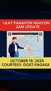 ULAT PANAHON NGAYON SA PILIPINAS 2AM UPDATE - OCTOBER 19, 2025 #UlatPanahon #weatherforecast #weatherreport #WeatherUpdate #WeatherToday #PanahonNgayon | Information TV Educational