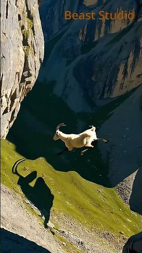 Mountain Goat Jumps Off Cliff—Lands Like a Pro!