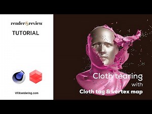 Cloth Tearing with Cloth Tag & Vertex Map (Cinema 4D) | Tutorial | VFXRendering