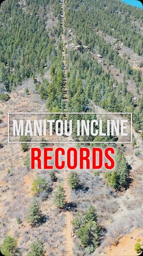 🥇Manitou Incline RECORDS 🏆 📍Manitou Springs, Colorado 🥾 The Manitou Incline is 2000 feet of elevation gain up 2,768 steps. The backside, Barr Trail winds down close to 3 miles. It’s an accomplishment to finish it at all! 🥇I found these records through Incline websites and recent news stories. If I missed any I apologize. Feel free to correct ❓The men’s speed record has controversey. Some say Mark Fretta had a time of 16:42. Some question this. #manitouincline #theincline #record #manitouspr