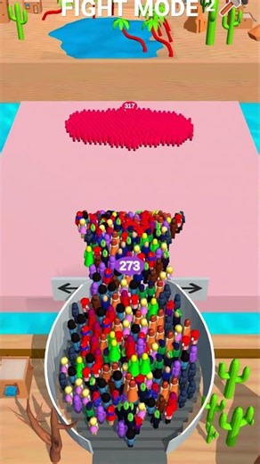 Escalators Fight Mode 273 vs 317 – EPIC Crowd Battle FAIL! 💥🤯 #shorts #funny