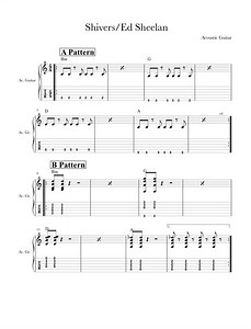 Ed Sheeran-Shivers Chords 【Guitar TAB/Tutorial】