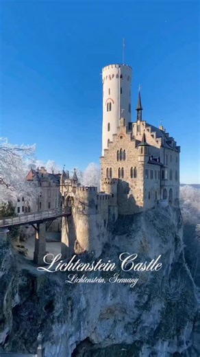UmbertoArte on Instagram: ""Lichtenstein Castle, often called the “Fairy Tale Castle of Württemberg,” is a dramatic 19th-century fortress perched on a cliff in the Swabian Alps of southern Germany. Inspired by Wilhelm Hauff's romantic novel Lichtenstein, the current castle was built between 1840 and 1842 by Duke Wilhelm of Urach, a descendant of the royal family of Württemberg. Though a medieval-style structure, the castle is actually a Neo-Gothic masterpiece, designed to capture the spirit of t