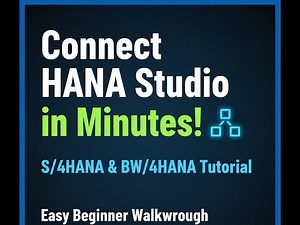 S4HANA & BWHANA Tutorial: Connect HANA Studio in Minutes| Easy Beginner Walkthrough|#saptutorial