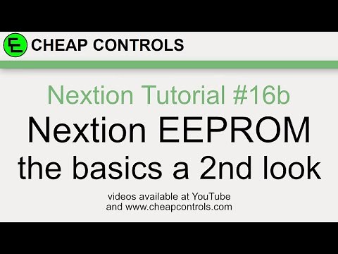 #102 Nextion Display - built in EEPROM a 2nd look - Nextion tutorial