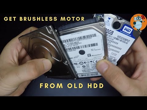 How to Get a Brushless Motor from a Broken Hard Drive What's Inside the Harddisk|Hard Drive Projects