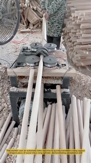 Automatic Wood Rod Forming Machine for Cylindrical Stick Production