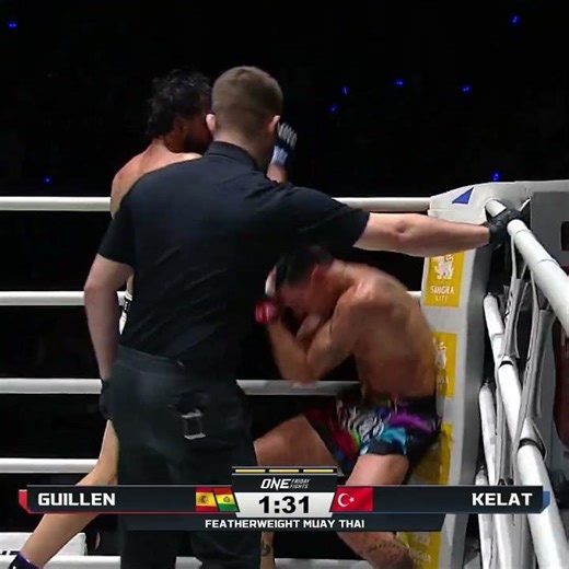 CRUSHING power 💪 Ali Kelat conquers Kevin Guillen on ONE Friday Fights!