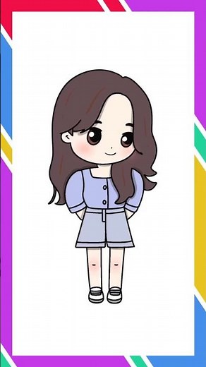 Drawing Jisoo Blackpink Cartoon Easy
