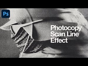 How To Create EASY Photocopy Scan Line Effect in Photoshop 🖨️