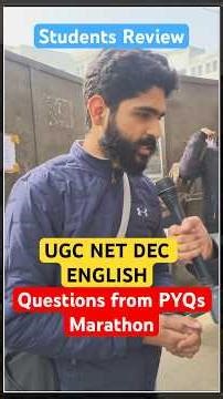 UGC NET English Exam Review 2025 #ugcnetdec2025 #ugcnetexam #ugcnetstudyiq #ugcnetenglishliterature