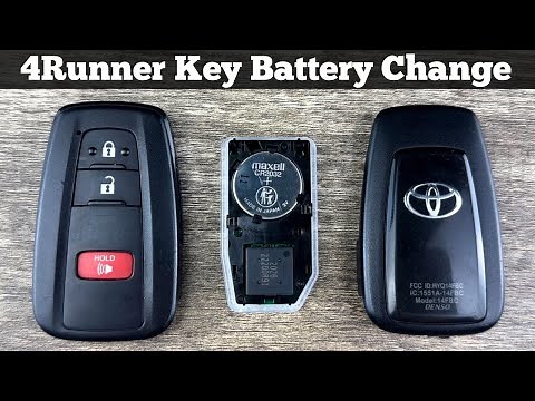 2021 - 2024 Toyota 4Runner Key Fob Battery Replacement - How To Change Replace Remote Fob Batteries