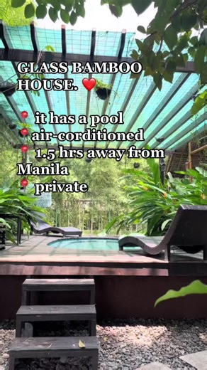 Bahay kubo na may POOL??!! 😱😍 #modern #nipahut #manila #relaxation #resortinmanila